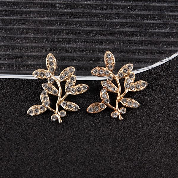 10 Stk Legering Guld/Sølv Farve Gren Blade Connectors Charm Fo Gold