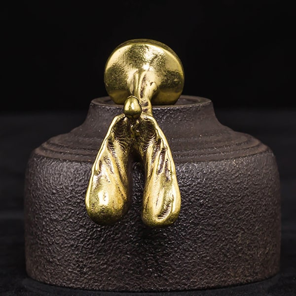 Mini Trophy Kobber Figurer Vintage Ornamenter Little Golden Ma