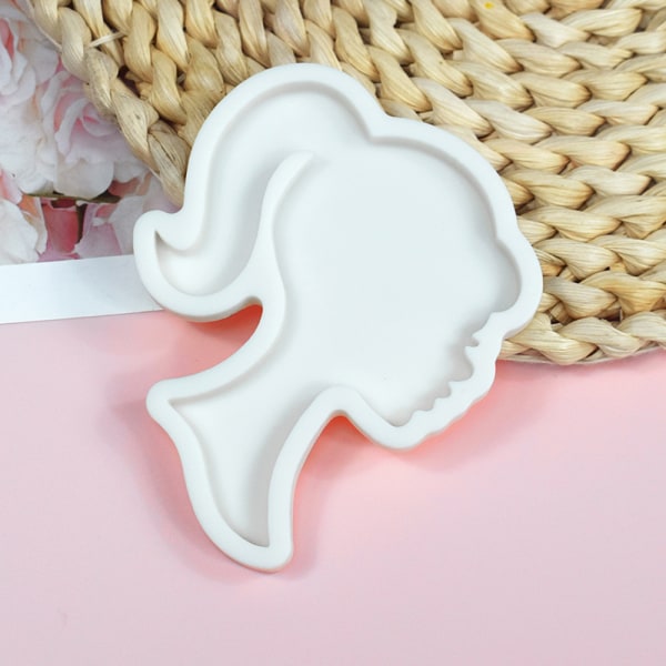 1Pc 3D Fashion Girl Design Silikone Form DIY Chokolade Fondant B