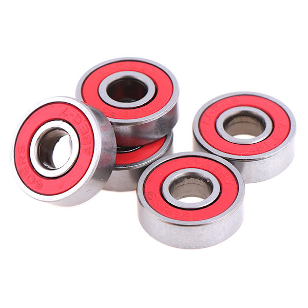 5 stk Rød ABEC-7 608RS Skateboard Rulleforseglede kuglelejer 8x