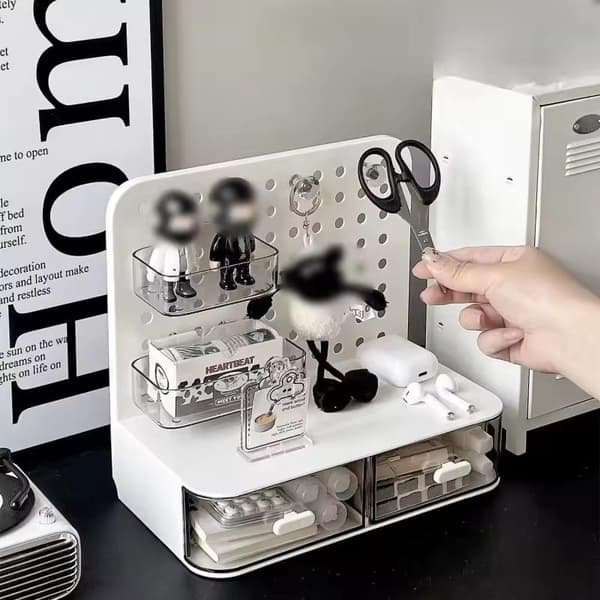 Hulplade Opbevaringsreol Kollegie Kontor Skrivebord Multifunktionel White