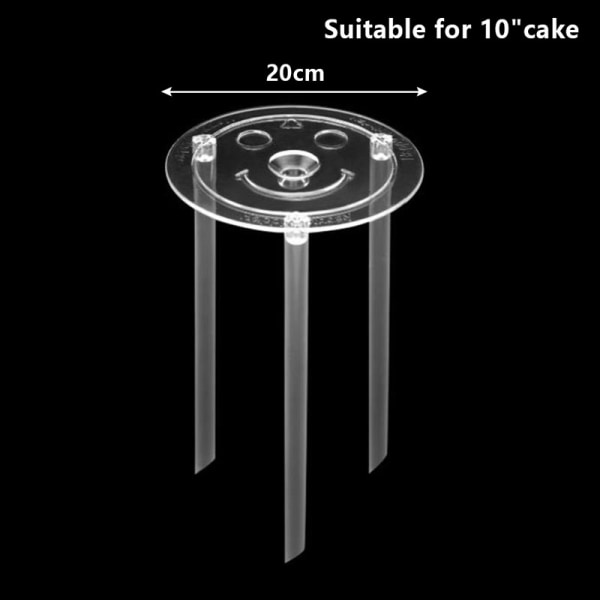 Multi-Layer Cake Straw Frame Stands Form Runde Spacer Piling 10 inches