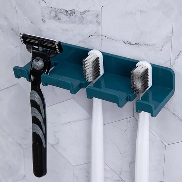 Badeværelsestilbehør Multicard Slot Holder Rack Tandbørste Orga White