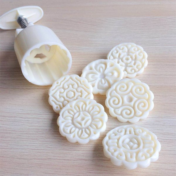 6kpl/ set Kukkamuotoinen Mooncake Mold Mold