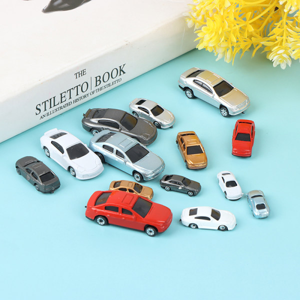 1:100-200 Dockhus Miniatyrbil Lastbilscontainer Modellbilleksak 1#-Car,2.5*0.8cm