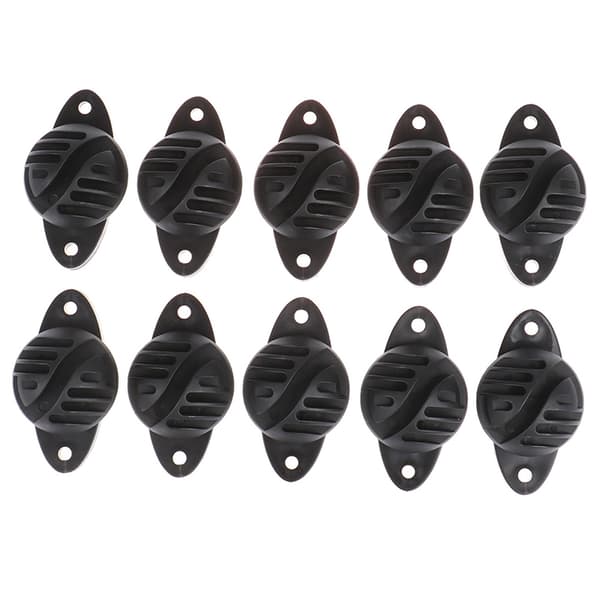 10stk/parti Ringkrog Skrue Elhegn Plastisolator Alum