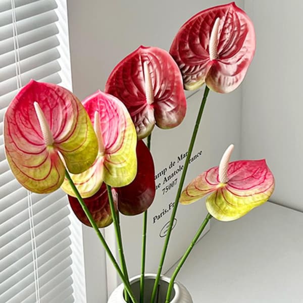 Kunstig blomst til dekoration, pynt, dekorativt blad A8