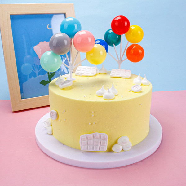 Rainbow Balloon Cake Topper Star Cloud Cupcake Sofa Dekor Fødsel 6