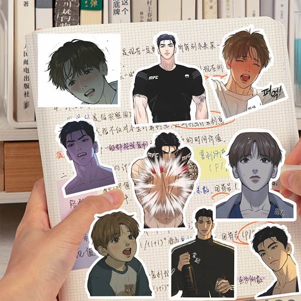 66Pcs n Manwha Sticker e Laptop Phone Case DIY Gave Student Sta 01