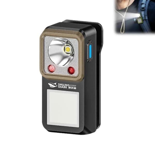 LED Magnetisk Lommelygte Black