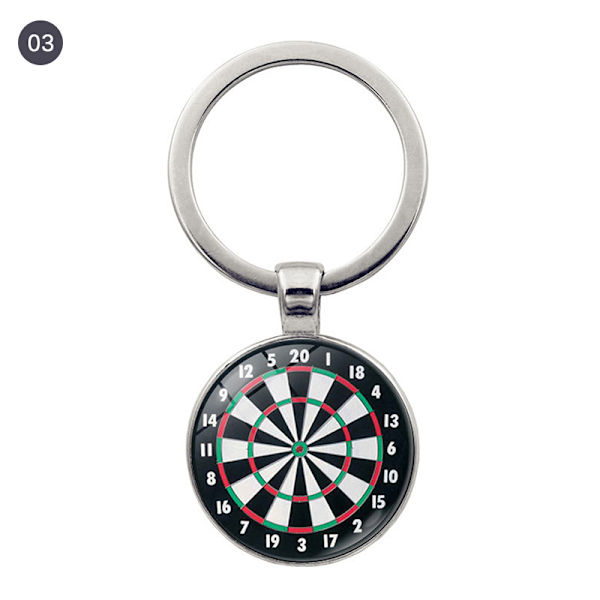 Fashion Dart Target Pendant Keychain Digital Target Keychain Ca 3