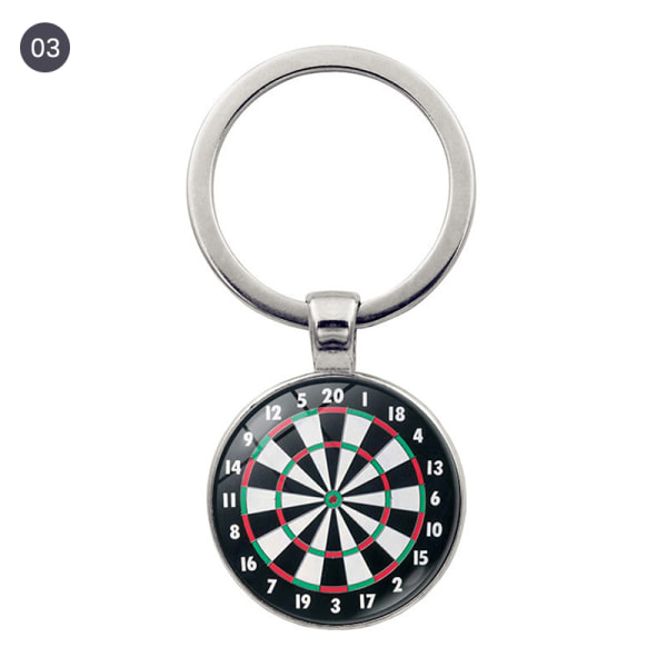 Fashion Dart Target Pendant nøglering Digital Target nøglering Ca 3