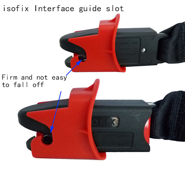 Spärrguide Säkerhetsstolar Allmänt Isofix-gränssnittsbältesspärr Red