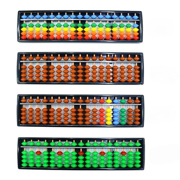 1 stk. 17-cifret søjle Abacus Soroban Abacus matematik tælleværktøj A2