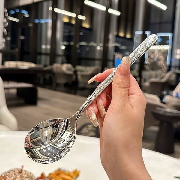 Fortykningsskje i rustfritt stål Creative Long Handle Hotel Hot