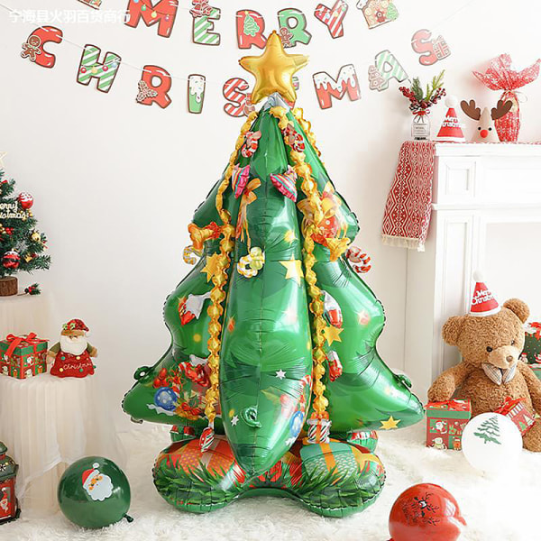 Suuri joulun seisova ilmapallo Joulupukki Lumiukon joulupuu B a3a1 | B |  Fyndiq