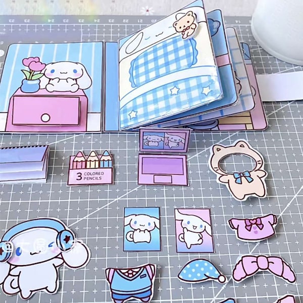 DIY Quiet Book Doudou Book Barn Jenter Pedagogisk Håndlaget A2