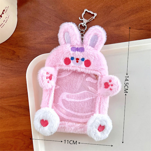 Bear Plush Photocard Holder Kpop Idol Photo Holder Girl e Keyc A4