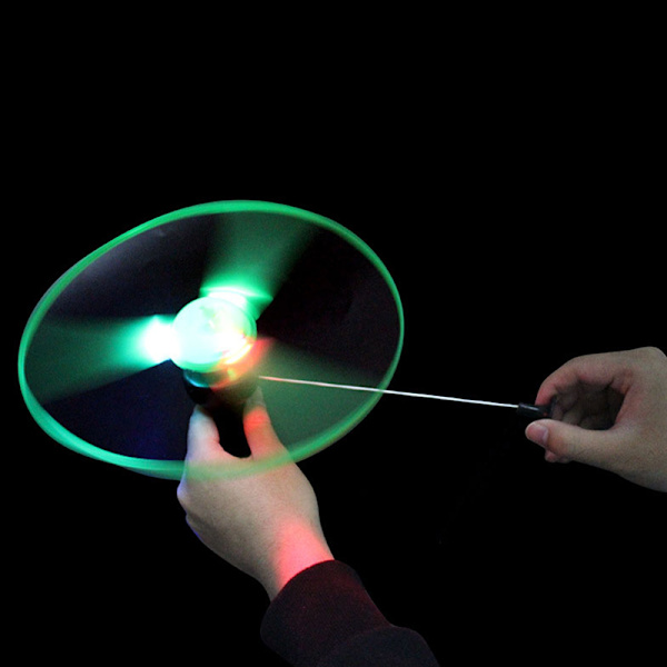 Flyvende Spinning Lysende Legetøj Glødende Flyer Kids LED Light Hand