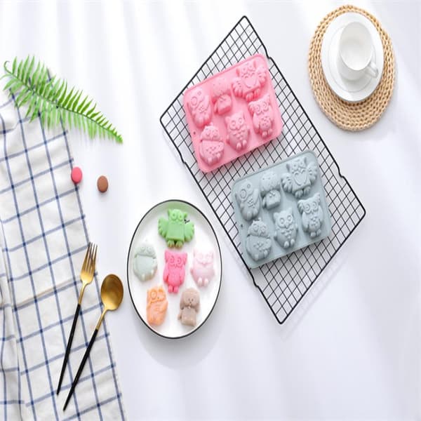 3D Ugle Silikonformer For Kake Gummy Jello Iskrem Såpeform B random