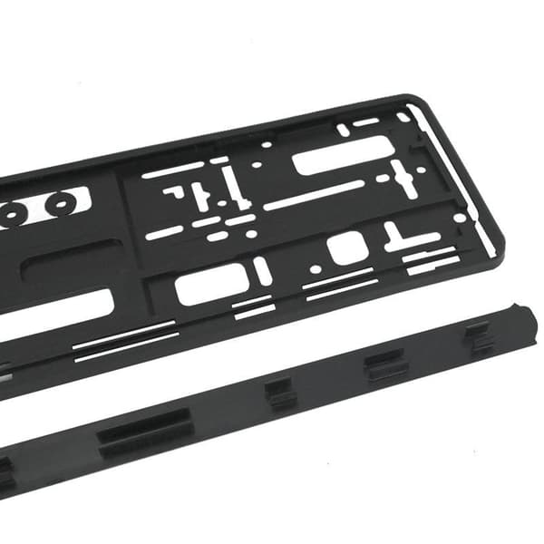 1 stk. nummerpladeholderbeslag EU standard nummerpladeramme Black