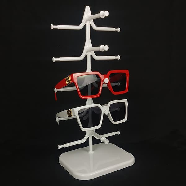 Plast Solglasögon Show Rack Hållare Glasögon Display Stand S Black