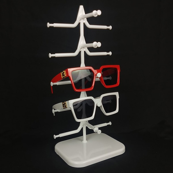 Plastic Solbriller Show Rack Holdere Brille Display Stand S White