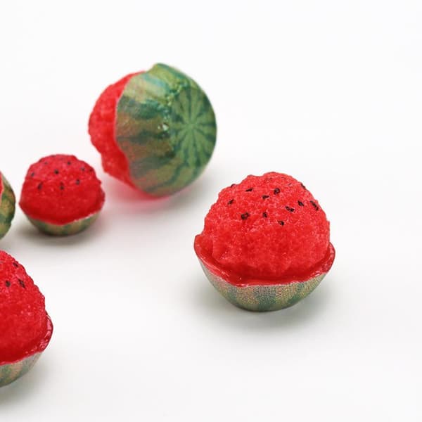 10 stk. harpikssimulering Mini vannmelonfruktanheng for DIY-håndverk A2
