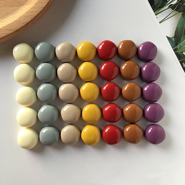 10 kpl pyöreitä jääkaappimagneetteja 15 mm pieni jääkaapin tikku Multicolor