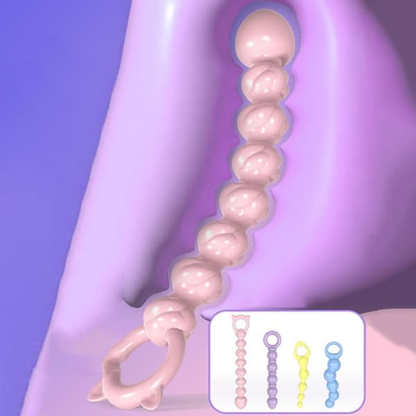 Anal Buttplug Dildo Træningssæt Perler Prostatamassager T Blue