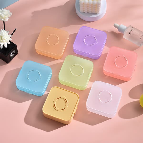 Tom Air Cushion Puff Box Bærbart kosmetisk makeup-etui Contai Blue