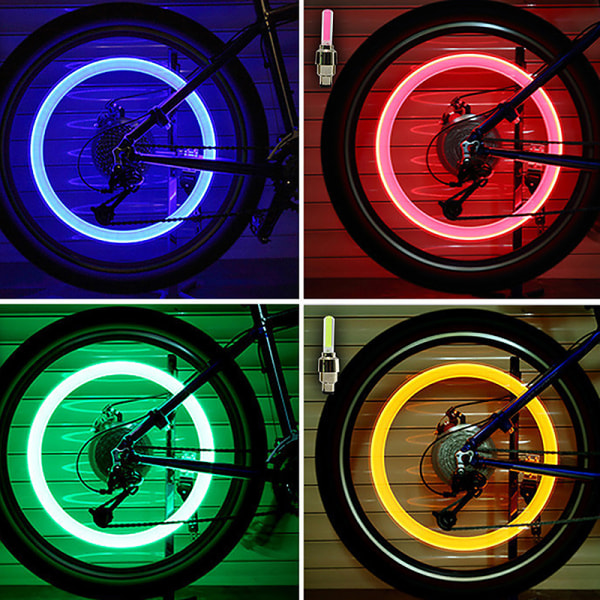 2 STK Cykellygter Bevægelsessensor LED-lygter med batterier Bic A1