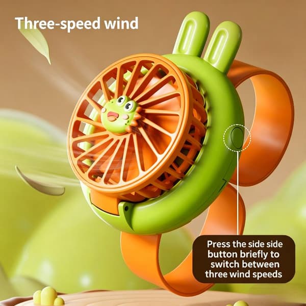 Farverig e Style Watch Bærbar Ventilator Med Tre Vindniveauer S A