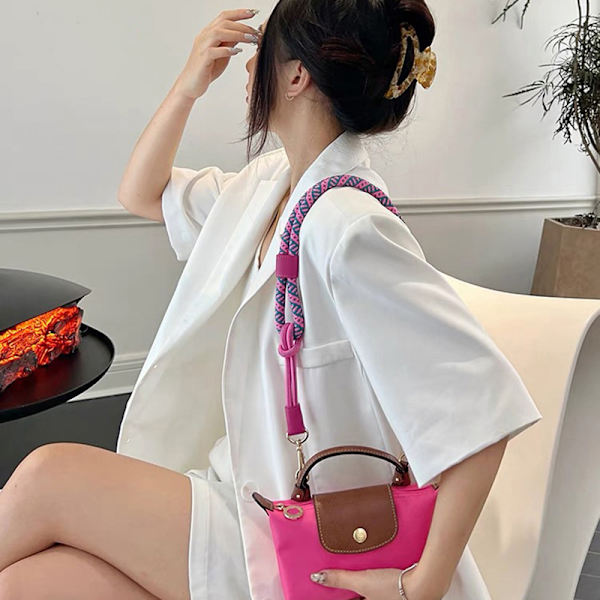 1Pc Bag Strap For Mini Bag Modified Strap Rope Free Punching Sh Green