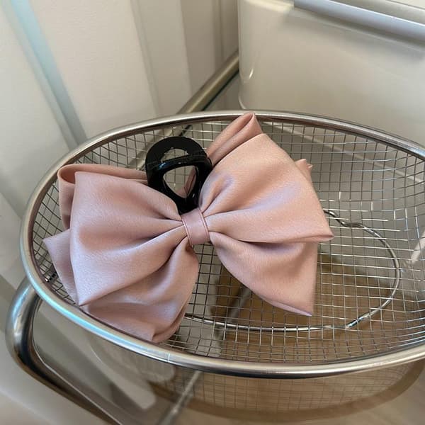 Mode Kvinder Sløjfe Hårnål n Version Af Ensfarvet Sommerfugl Hår Pink