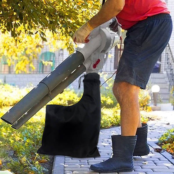 Løvblæser Vacuum Solid lynlåspose Vandtæt Leaf Dust Stor Black
