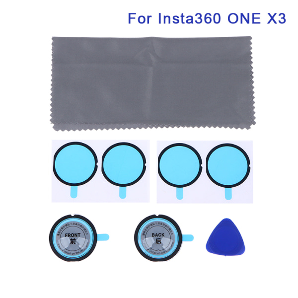 1 sett linsebeskytter for Insta360 One X2/X3 Sticky Lens Guards A x3