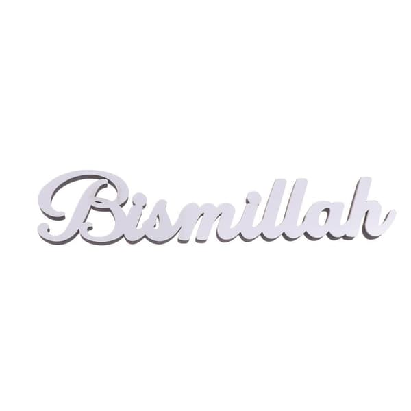 Eid Mubarak Bordpynt Med Måne Stjerne Lykt Akryl Islam Silver