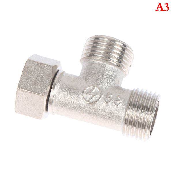 1st toalettavledningsventil koppar G1/2" T-ventil bidéspruta Sh A3