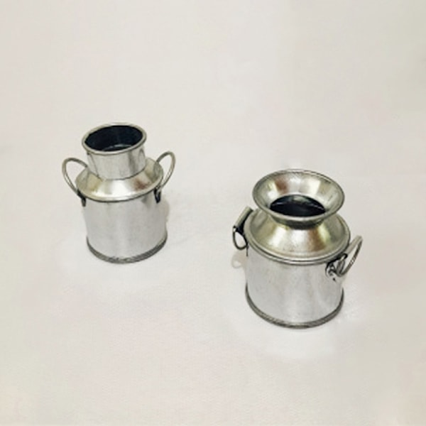 1:12 Dollhouse Miniature Farm Milk CAN Kettle Pot Metal Bucket B