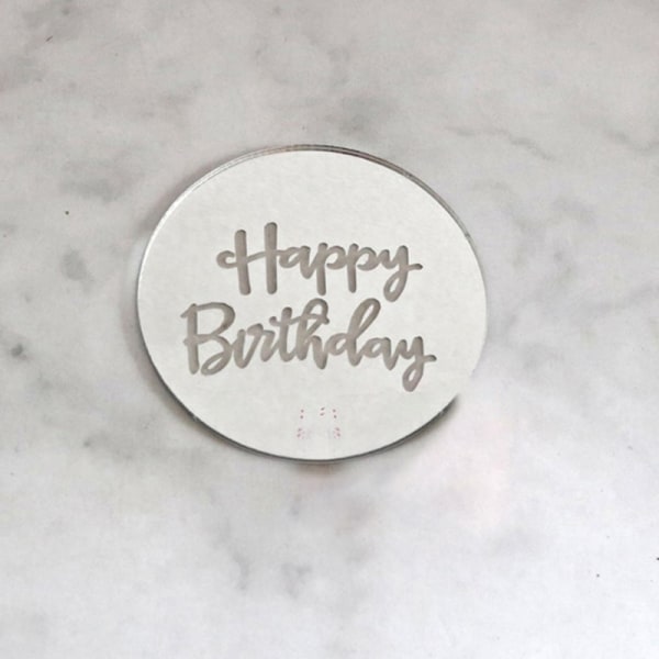 10 stk Happy Birthday Cupcake Topper Akryl Rose Gold Circle Ca Rose Gold