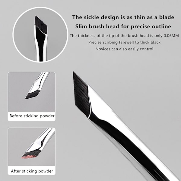 Upgrade Blade Eyeliner Brush Ultra Thin Fine Angle Flade øjenbryn A