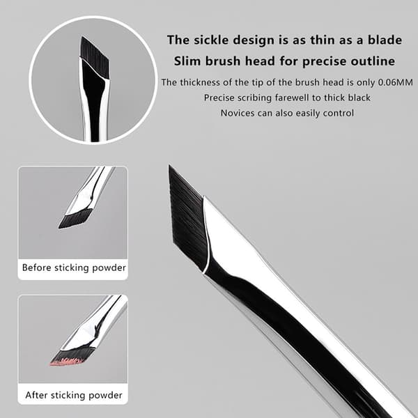 Uppgradera Blade Eyeliner Brush Ultra Thin Fine Angle Flat Eyeliner B