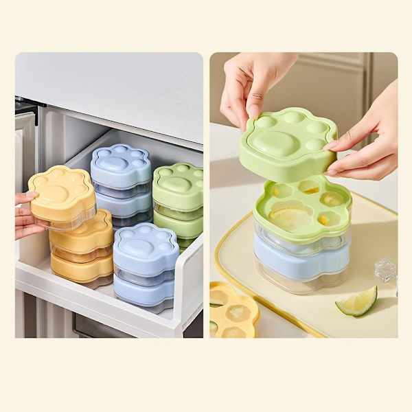 5 gitter push isterningform isrum mini sommer isform Green