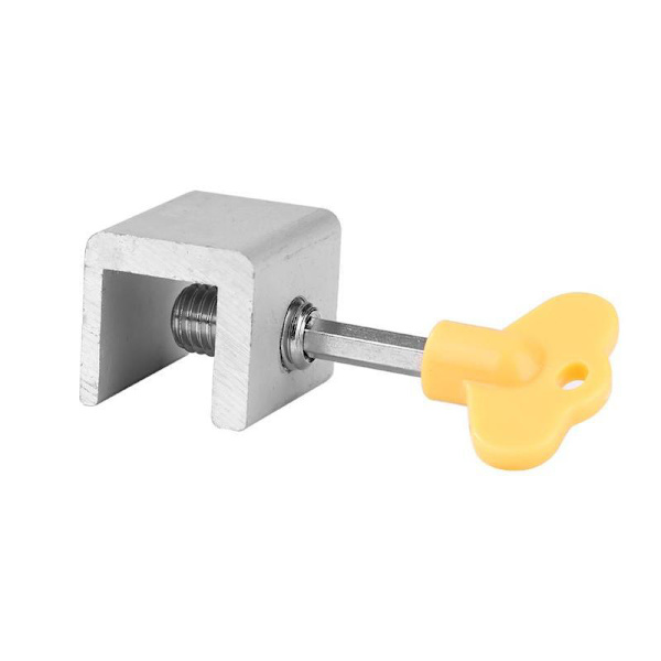 Fönstersäkerhetsnyckellås Skjutdörrsbegränsning Fönsterlås Single hole