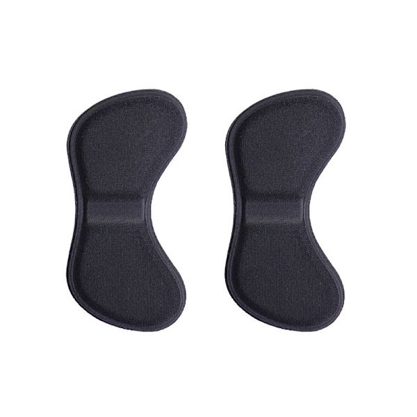 2-Pack innersula Patches Häl Pad Sneakers Justerbar storlek Relief black