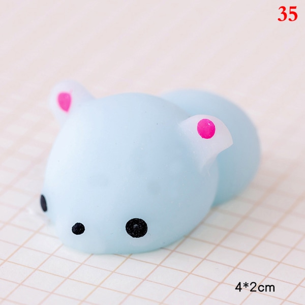 Kawaii Animal Soft Mochi Fidget Toys Antisensoriska leksaker för Adu 35