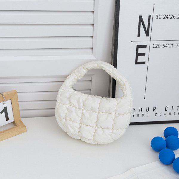 Mode Mini Puffer Tote Bag Elegant telefonväska Key Pouch Simp A2