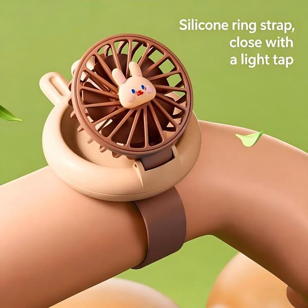 Farverig e Style Watch Bærbar Ventilator Med Tre Vindniveauer S A
