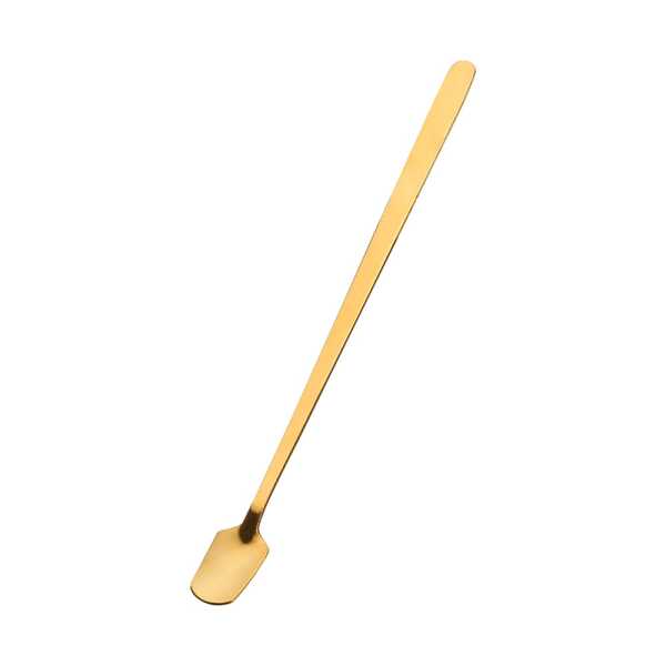 Golden Dessert Teskedar Kaffe Tillbehör Set För Kök Sma Gold 17cm-Square spoon